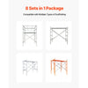 VEVOR Scaffolding Cross Brace 6x4 ft, 8-Pack Solid Carbon Steel Scaffold Cross Supports, X-Shaped Scaffolding Safety Accessory with Rust- & Corrosion-Proof Galvanized Surface (Only Cross Braces Sold)