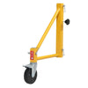 VEVOR 4-Pack Scaffold Outriggers, 1000 lbs Total Load Capacity Baker-Style Scaffolding Accessory with Swivel Casters, Carbon Steel Scaffold Wheel System with Rust Proof Galvanized Surface, Yellow