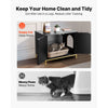 VEVOR Cat Litter Box Enclosure Furniture, 27.6 in Hidden Litter Box Cabinet with Metal Legs & Handle, Modern Style Cat Washroom House End Table, Fit Most of Litterbox, for Bedroom Living Room
