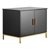 VEVOR Cat Litter Box Enclosure Furniture, 27.6 in Hidden Litter Box Cabinet with Metal Legs & Handle, Modern Style Cat Washroom House End Table, Fit Most of Litterbox, for Bedroom Living Room