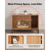 VEVOR Cat Litter Box Enclosure Furniture, 31.5 in Hidden Litter Box Cabinet with Scratch Pad & Storage, Waterproof Cat Washroom End Table Cat House, Fit Most of Litterbox, for Bedroom Living Room