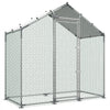 VEVOR Large Metal Chicken Coop,6.6 x 3.3 x 6.6 ft, Walk-in Chicken Run House with Waterproof Cover & Sturdy Frame, Spire Roof Poultry Cage Duck Pen for Rabbit Hen Goose Outdoor Backyard Farm Use
