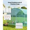 VEVOR Large Metal Chicken Coop 9.8x6.6x6.6 ft Walk-in Chicken Run House, Doom Roof Hen House Enclosure with Cover and Security Lock, Outdoor Duck Rabbit Cage Poultry Pen for Backyard, Farm, Yard Use