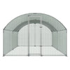 VEVOR Large Metal Chicken Coop 9.8x13x6.6 ft Walk-in Chicken Run House, Doom Roof Hen House Enclosure with Cover and Security Lock, Outdoor Duck Rabbit Cage Poultry Pen for Backyard, Farm, Yard Use