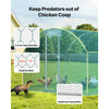 VEVOR Large Metal Chicken Coop, 9.8 x 19.7 x 6.6 ft, Walk-in Chicken Runs with Waterproof Cover, Dome Roof Hen House Enclosure with Lock, Outdoor Duck Rabbit Cage Poultry Pen for Backyard, Farm, Yard