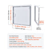 VEVOR Access Panel for Drywall, 13.3 x 13.3 in Galvanized Steel Access Door, Easy Install Hinged Service Panel with Screwdriver Latch, for Ceiling Plumbing Electrical, 12.4 x 12.4 in Cutout Size White