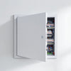 VEVOR Access Panel for Drywall, 13.3 x 13.3 in Galvanized Steel Access Door, Easy Install Hinged Service Panel with Screwdriver Latch, for Ceiling Plumbing Electrical, 12.4 x 12.4 in Cutout Size White