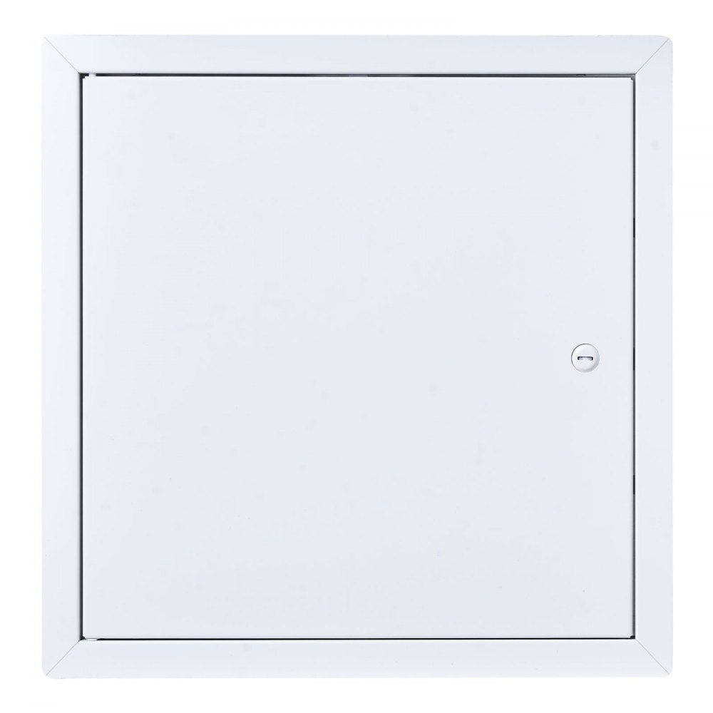 VEVOR Access Panel for Drywall, 13.3 x 13.3 in Galvanized Steel Access Door, Easy Install Hinged Service Panel with Screwdriver Latch, for Ceiling Plumbing Electrical, 12.4 x 12.4 in Cutout Size White