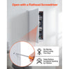 VEVOR Access Panel for Drywall, 25.3 x 13.3 in Galvanized Steel Access Door, Easy Install Hinged Service Panel with Screwdriver Latch, for Ceiling Plumbing Electrical, 12.4 x 24.4 in Cutout Size White