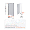 VEVOR Access Panel for Drywall, 30.3 x 15.2 in Galvanized Steel Access Door, Easy Install Hinged Service Panel with Screwdriver Latch, for Ceiling Plumbing Electrical, 14.4 x 29.4 in Cutout Size White