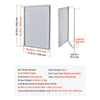 VEVOR Access Panel for Drywall, 25.3 x 17.2 in Galvanized Steel Access Door, Easy Install Hinged Service Panel with Screwdriver Latch, for Ceiling Plumbing Electrical, 16.4 x 24.4 in Cutout Size White