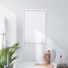 VEVOR Access Panel for Drywall, 25.3 x 17.2 in Galvanized Steel Access Door, Easy Install Hinged Service Panel with Screwdriver Latch, for Ceiling Plumbing Electrical, 16.4 x 24.4 in Cutout Size White