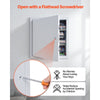 VEVOR Access Panel for Drywall, 19.2 x 19.2 in Galvanized Steel Access Door, Easy Install Hinged Service Panel with Screwdriver Latch, for Ceiling Plumbing Electrical, 18.4 x 18.4 in Cutout Size White