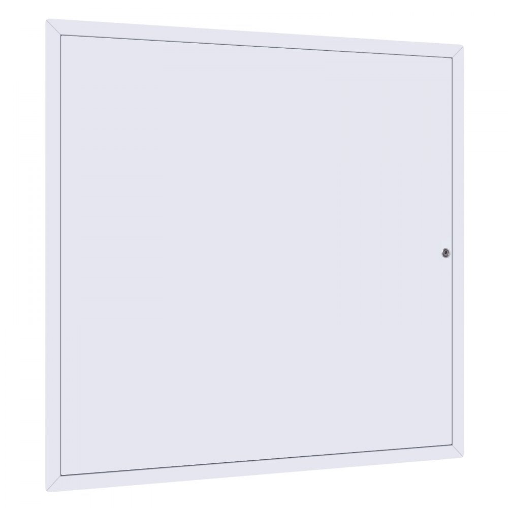 VEVOR Access Panel for Drywall, 25.2 x 25.2 in Galvanized Steel Access Door, Easy Install Hinged Service Panel with Key, for Ceiling Plumbing Electrical, 24.4 x 24.4 in Cutout Size, White