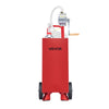VEVOR 15 Gallon Fuel Gas Caddy, Carbon Steel, Portable Fuel Transfer Storage Tank with Manual Pump & Rolling Wheels, Gasoline Diesel Can Container, for Cars, Lawn Mowers, ATVs, Boats, Motorcycles, Red