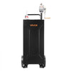 VEVOR 30 Gallon Fuel Gas Caddy, Carbon Steel, Portable Fuel Transfer Storage Tank with Manual Pump & 2 Wheels, Gasoline Diesel Can Container, for Cars, Lawn Mowers, ATVs, Boats, Motorcycles, Black