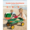 VEVOR Pull-Along Wagon for Kids, 39 inch Toddler Wagons, Supports up to 176 lbs, All-Terrain Wagons with Handle, Utility Wagon Cart Birthday Present for Kids Gardening Beach Camping, Green