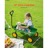 VEVOR Pull-Along Wagon for Kids, 39 inch Toddler Wagons, Supports up to 176 lbs, All-Terrain Wagons with Handle, Utility Wagon Cart Birthday Present for Kids Gardening Beach Camping, Green