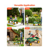 VEVOR Pull-Along Wagon for Kids, 39 inch Toddler Wagons, Supports up to 176 lbs, All-Terrain Wagons with Handle, Utility Wagon Cart Birthday Present for Kids Gardening Beach Camping, Green