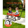 VEVOR Pull-Along Wagon for Kids, 39 inch Toddler Wagons, Supports up to 176 lbs, All-Terrain Wagons with Handle, Utility Wagon Cart Birthday Present for Kids Gardening Beach Camping, Red