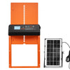 VEVOR Automatic Chicken Coop Door, Solar & Battery Powered Chicken Door with LCD Display, Remote Control, Light Sensor & Timer, Anti-Pinch Security, Aluminum Alloy Chick Run Gate Opener, Orange