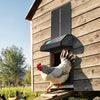 VEVOR Automatic Chicken Coop Door, Battery Powered Chicken Coop Door with Timer & Manual Setting, Anti-Pinch Security, Durable Aluminum Alloy, Auto Chick Run Gate Opener with Waterproof Sealing, Black