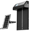 VEVOR Automatic Chicken Coop Door, Solar & Battery Powered Chicken Door with LCD Display, Remote Control, Light Sensor & Timer, Anti-Pinch Security, Aluminum Alloy Chick Run Gate Opener, Black