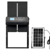 VEVOR Automatic Chicken Coop Door, Solar & Battery Powered Chicken Door with LCD Display, Remote Control, Light Sensor & Timer, Anti-Pinch Security, Aluminum Alloy Chick Run Gate Opener, Black