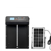 VEVOR Automatic Chicken Coop Door, Solar & Battery Powered Chicken Door with LCD Display, Remote Control, Light Sensor & Timer, Anti-Pinch Security, Aluminum Alloy Chick Run Gate Opener, Black