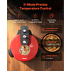 VEVOR Pizza Oven, 14 in Electric Pizza Maker, 1600W Electric Pizzas Cooker with Cordierite Stone, 5-Mode Temperature Control, Viewing Window for Precise Cooking, Heats up to 698 ˚F, for Home Kitchen