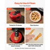 VEVOR Pizza Oven, 14 in Electric Pizza Maker, 1600W Electric Pizzas Cooker with Cordierite Stone, 5-Mode Temperature Control, Viewing Window for Precise Cooking, Heats up to 698 ˚F, for Home Kitchen
