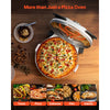 VEVOR Pizza Oven, 12 in Electric Pizza Maker, 1200W Electric Pizzas Cooker with Cordierite Stone, 5-Mode Temperature Control, Viewing Window for Precise Cooking, Heats up to 788 ˚F, for Home (White)