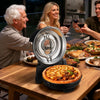 VEVOR Pizza Oven, 12 in Electric Pizza Maker, 1200W Electric Pizzas Cooker with Cordierite Stone, 5-Mode Temperature Control, Viewing Window for Precise Cooking, Heats up to 788 ˚F, for Home (Black)
