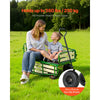 VEVOR Pull-Along Wagon for Kids, 39 in Toddler Wagons with Foldable Wooden Panel & Handle, Supports up to 551 lbs, 10" All-Terrain Tires, Utility Wagon Cart Birthday Present for Kids Gardening Beach