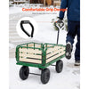 VEVOR Pull-Along Wagon for Kids, 39 in Toddler Wagons with Foldable Wooden Panel & Handle, Supports up to 551 lbs, 10" All-Terrain Tires, Utility Wagon Cart Birthday Present for Kids Gardening Beach