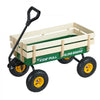 VEVOR Pull-Along Wagon for Kids, 39 inch Toddler Wagons with Wooden Panels & Handle, Supports up to 330 lbs, All-Terrain Utility Wagon Cart Birthday Present for Kids Gardening Beach, Green