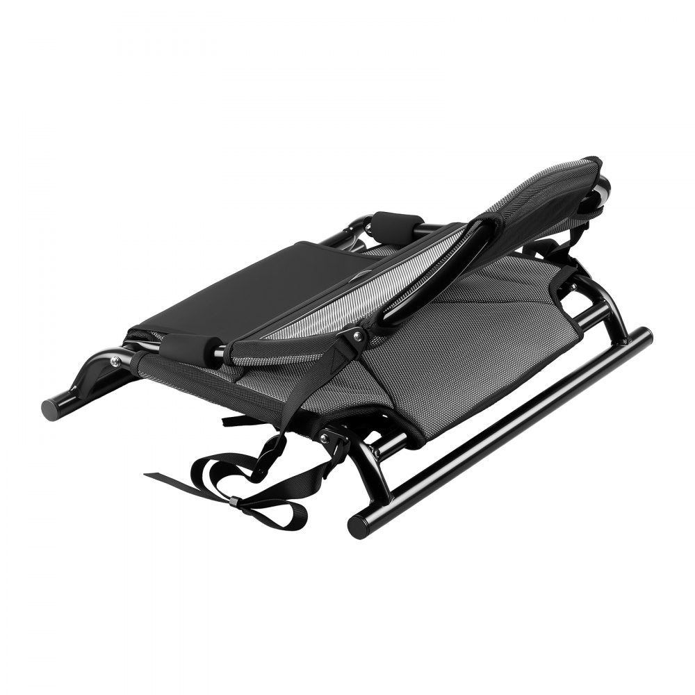 VEVOR Kayak Seat, 1 Pack 1.3" Raised Height, Universal Foldable Canoe Seat with Adjustable Back Support, Adjustable Straps, and Aluminum Alloy Frame for Sit-on-Top/Fishing/Inflatable Kayaks & Canoes