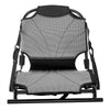 VEVOR Kayak Seat, 1 Pack 1.3" Raised Height, Universal Foldable Canoe Seat with Adjustable Back Support, Adjustable Straps, and Aluminum Alloy Frame for Sit-on-Top/Fishing/Inflatable Kayaks & Canoes