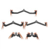 VEVOR LAT Pulldown Attachments, Cable Machine Rowing T-bar V-bar 5 Set, Tricep Pull Down Bar, Back Strength Training Rubber Coated Handle Grip, Bicep Curl Tricep Lat Pulldown Bar for Home Gym Fitness