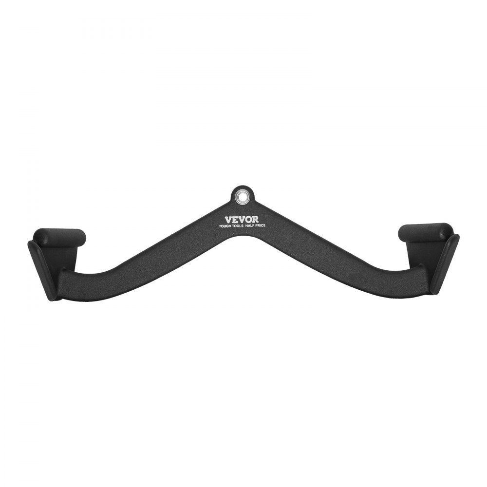 VEVOR LAT Pulldown Attachment, Cable Machine Rowing V-bar Attachment, Tricep Pull Down Bar, Back Strength Training Rubber Coated Handle Grip, Bicep Curl Tricep Lat Pulldown Bar for Home Gym Fitness