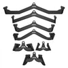 VEVOR LAT Pulldown Attachments, Cable Machine Rowing T-bar V-bar 7 Set, Tricep Pull Down Bar, Back Strength Training Rubber Coated Handle Grip, Bicep Curl Tricep Lat Pulldown Bar for Home Gym Fitness