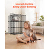 VEVOR Cat Cage 3-Tier 27.99"x27.99"x40.98" DIY Cat Playpen with Hammock, Indoor Enclosure Detachable Metal Wire Kennel Crate, Large Exercise Place Ideal for 1-2 Cats, Kittens and Small Animals, Black