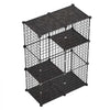 VEVOR Cat Cage 3-Tier 28"x13.98"x40.98" DIY Cat Playpen Indoor Enclosure, Detachable Metal Wire Kennel Crate, Large Exercise Place Ideal for 1-2 Cats, Kittens, Rabbits, Ferrets & Small Animals, Black