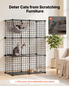 VEVOR Cat Cage 3-Tier 28"x13.98"x40.98" DIY Cat Playpen Indoor Enclosure, Detachable Metal Wire Kennel Crate, Large Exercise Place Ideal for 1-2 Cats, Kittens, Rabbits, Ferrets & Small Animals, Black