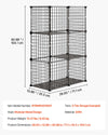 VEVOR Cat Cage 3-Tier 28"x13.98"x40.98" DIY Cat Playpen Indoor Enclosure, Detachable Metal Wire Kennel Crate, Large Exercise Place Ideal for 1-2 Cats, Kittens, Rabbits, Ferrets & Small Animals, Black