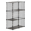 VEVOR Cat Cage 3-Tier 28"x13.98"x40.98" DIY Cat Playpen Indoor Enclosure, Detachable Metal Wire Kennel Crate, Large Exercise Place Ideal for 1-2 Cats, Kittens, Rabbits, Ferrets & Small Animals, Black