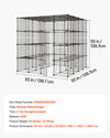 VEVOR Cat Cage 4-Tier 55"x55"x55" Large DIY Cat Playpen Indoor Enclosure, Detachable Metal Wire Kennel Crate with 3 Doors & Locks, Exercise Place Ideal for 2-3 Cats, Kittens and Small Animals, Black