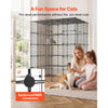 VEVOR Cat Cage 5-Tier 55"x40.98"x68.98" DIY Cat Playpen Indoor Enclosure, Detachable Metal Wire Kennel Crate with 5 Doors, Large Exercise Place Ideal for 2-3 Cats, Kittens and Small Animals, Black
