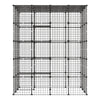 VEVOR Cat Cage 5-Tier 55"x40.98"x68.98" DIY Cat Playpen Indoor Enclosure, Detachable Metal Wire Kennel Crate with 5 Doors, Large Exercise Place Ideal for 2-3 Cats, Kittens and Small Animals, Black