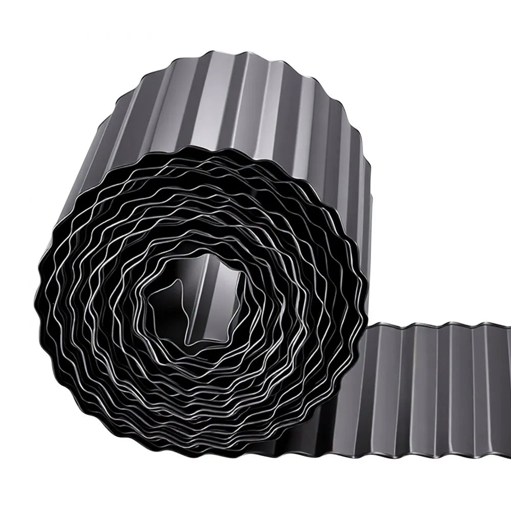 VEVOR Galvanized Steel Landscape Edging, 40 ft x 12 in Metal Edging for Landscaping with Gloves, Easy-to-Install Bendable Metal Strips, Heavy Duty Metal Garden Edge Border for Flower Bed, Yard Pathway